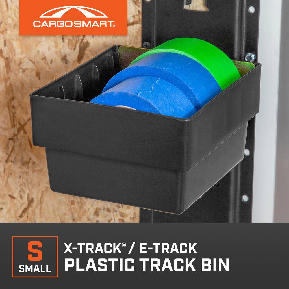 4 in. H x 6 in. W x 7 in. D Small Plastic Track Bin - Hercitys
