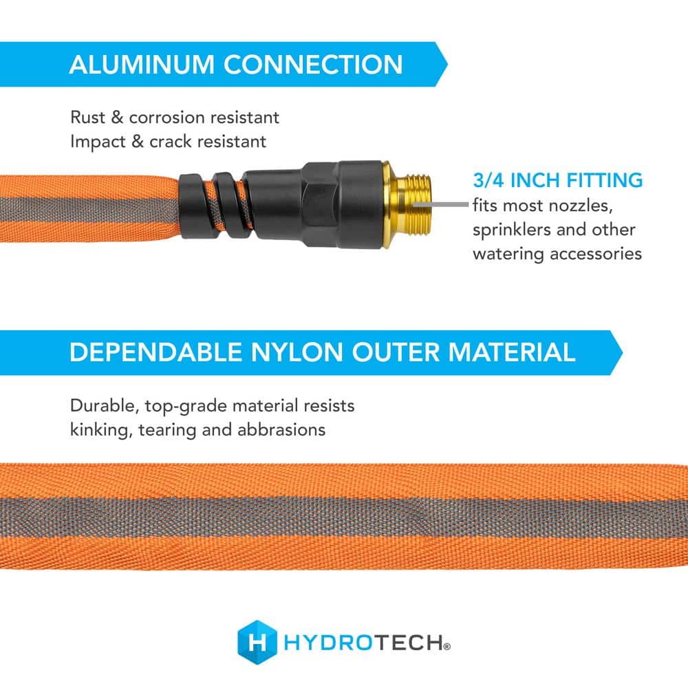 5/8 in. Dia x 75 ft. Flexible FlatJacket Garden Water Hose - Hercitys