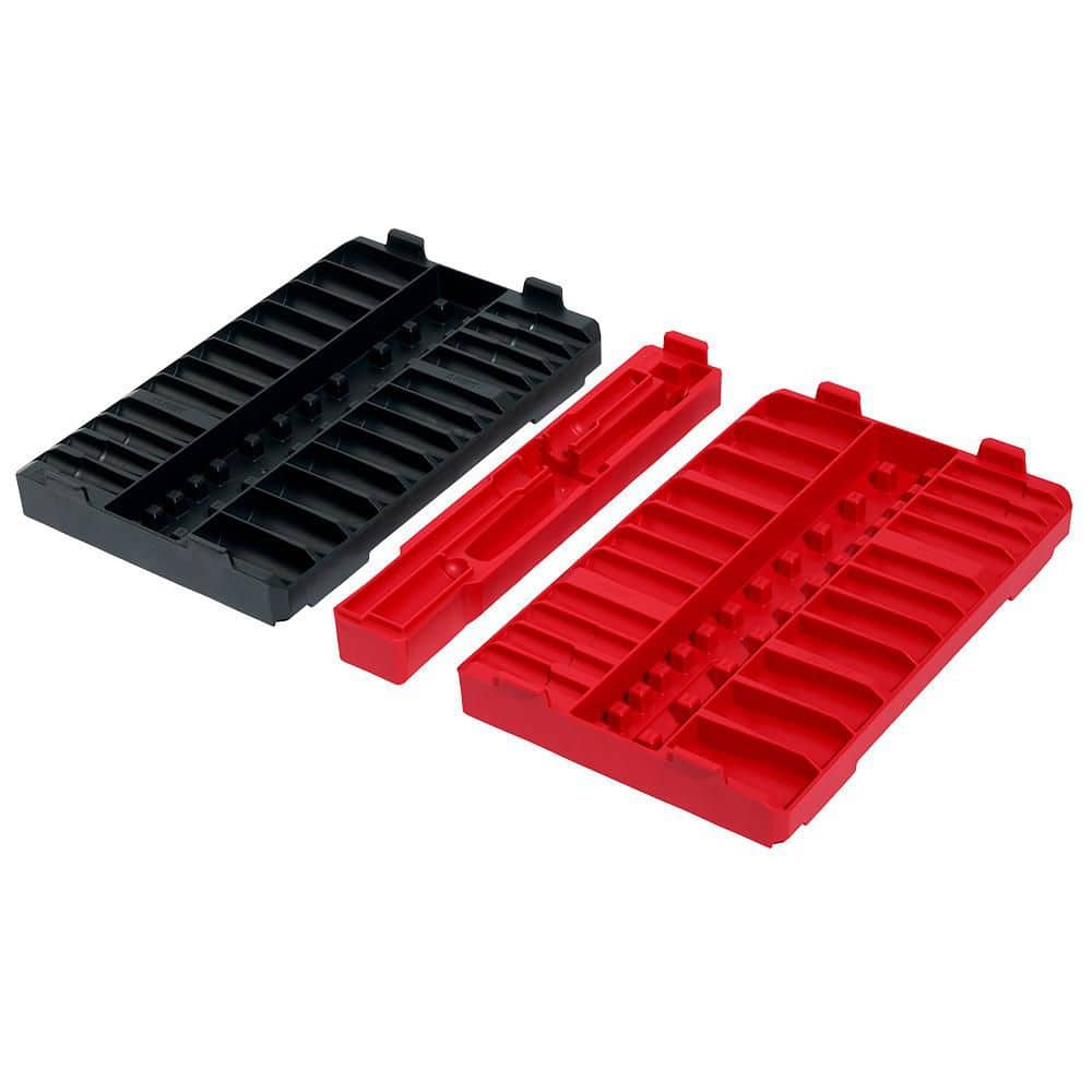 3/8 in. Drive 6-Point and12-Point Metric & SAE Ratchet and Socket Trays - Hercitys