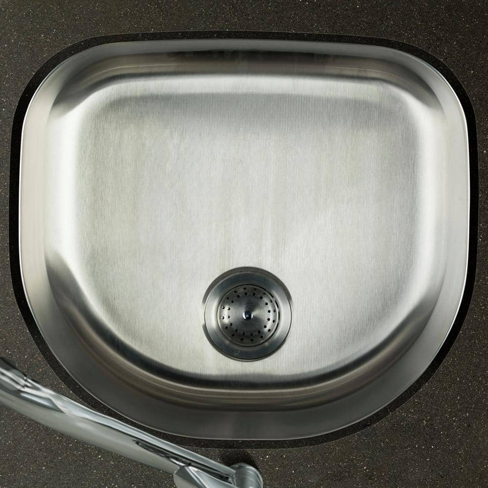 23 in. Undermount Single Bowl 18 Gauge Stainless Steel Kitchen Sink - Hercitys
