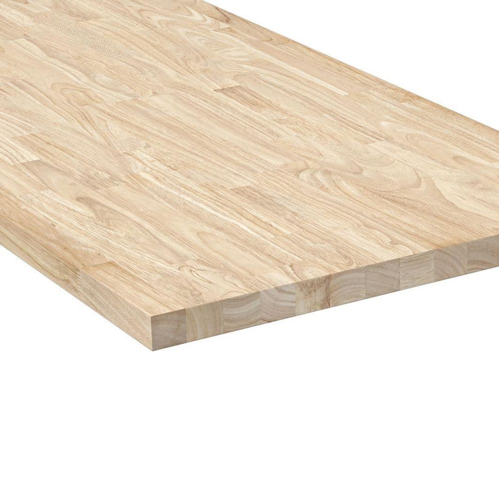 4 ft. L x 30 in. D Unfinished Birch Solid Wood Butcher Block Desktop Countertop With Eased Edge - Hercitys