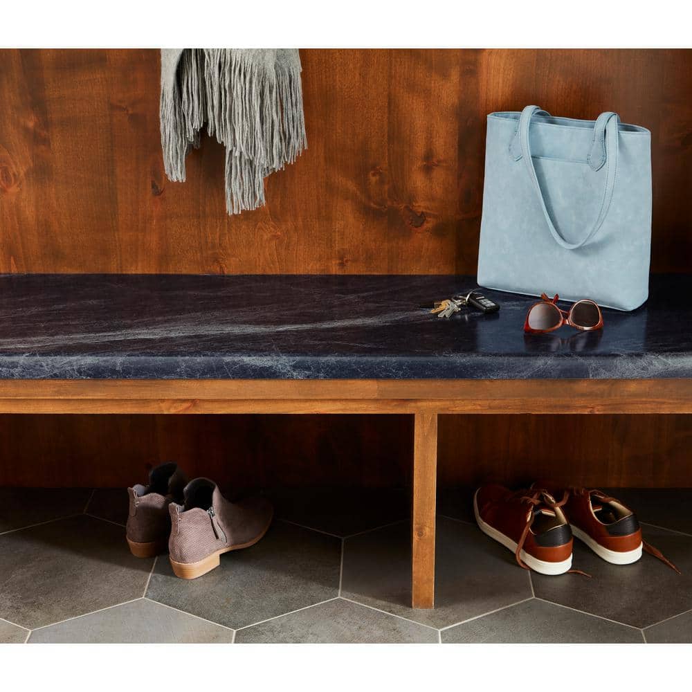 5 ft. x 12 ft. Laminate Sheet in 180fx Jet Sequoia with Etchings Finish - Hercitys