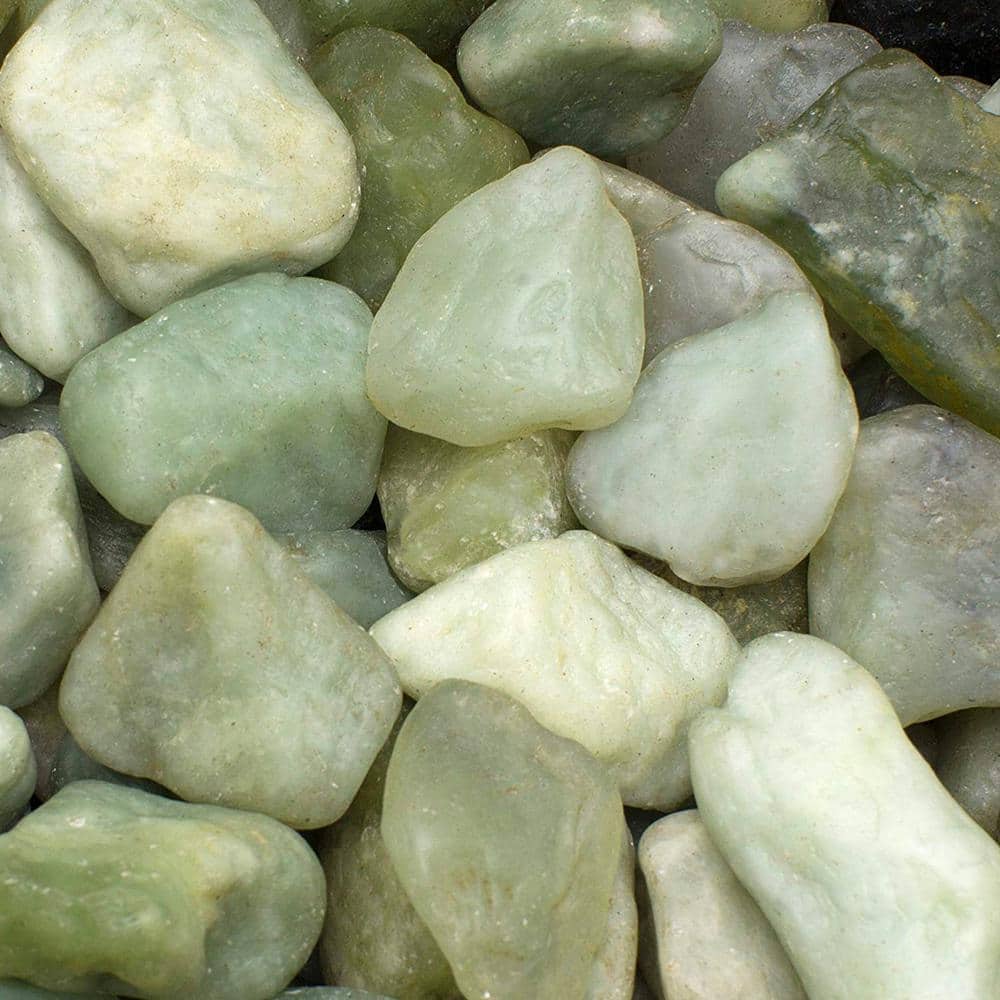 1 in. to 2 in. 20 lb. Medium Jade Pebbles - Hercitys