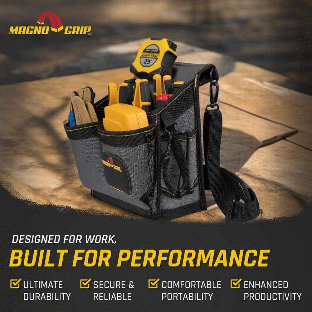 20-Pocket Electricians Pouch with Padded Shoulder Strap - Hercitys