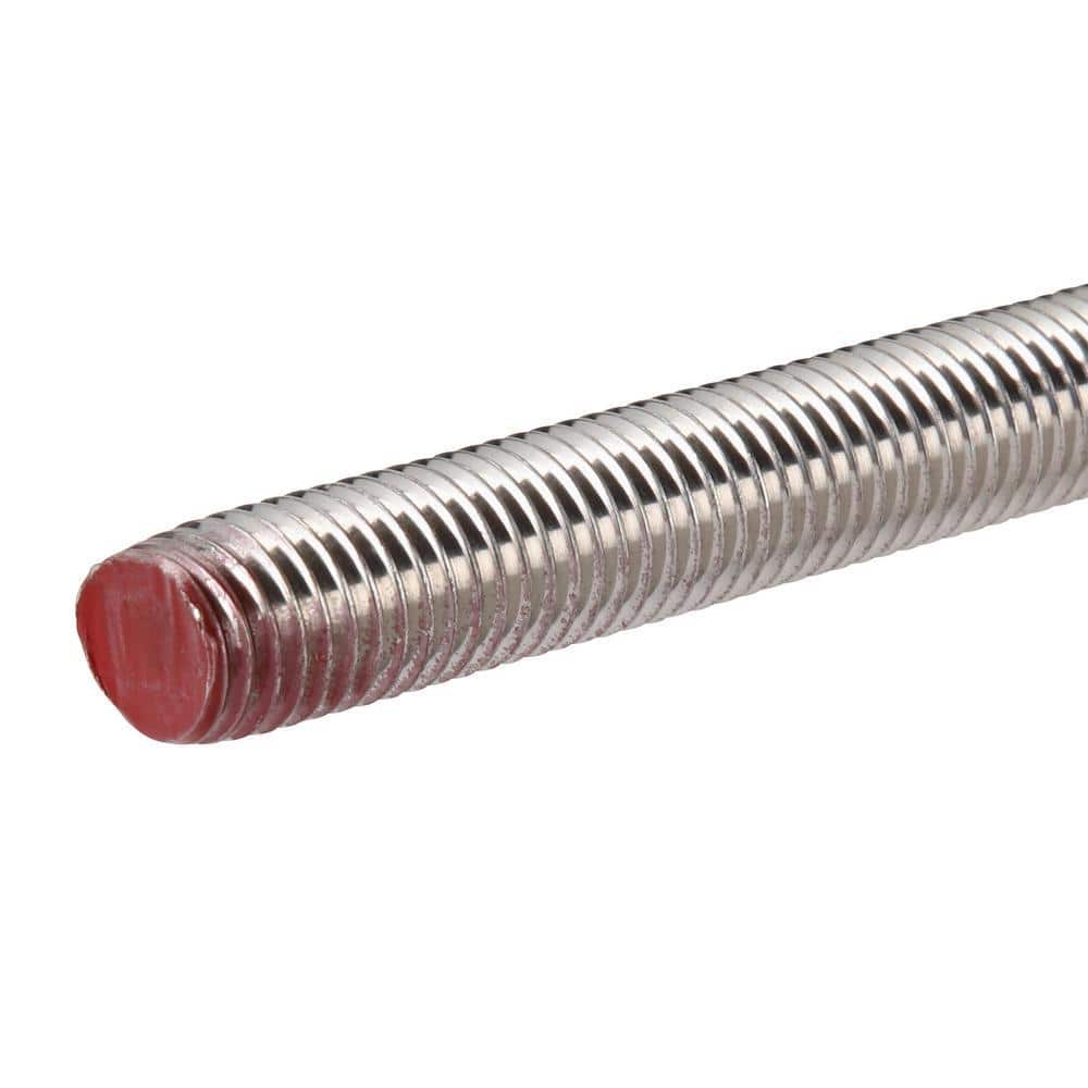 5/8 in. x 2 ft. Stainless Steel (Coarse) Threaded Rod - Hercitys