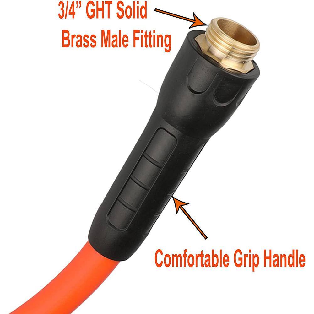 5/8 in. x 25 ft. Garden Water Hose 5/8 in. x 25 ft. 150 PSI Kink Resistant, Flexible with Swivel Grip Handle - Hercitys