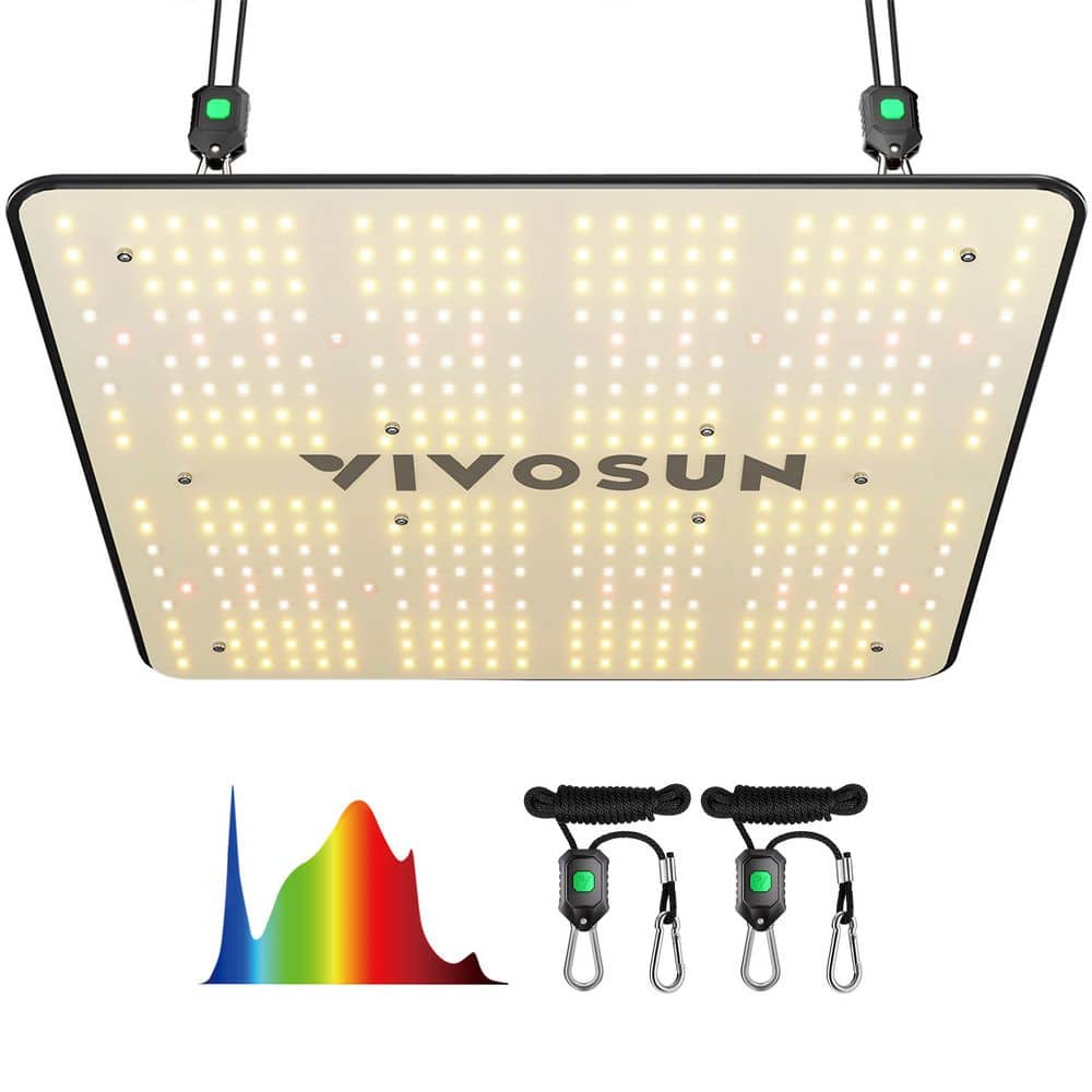 150-Watt LED Grow Light with Full Spectrum Diodes and Daisy Chain Driver, Warm White for Indoor Plants - Hercitys