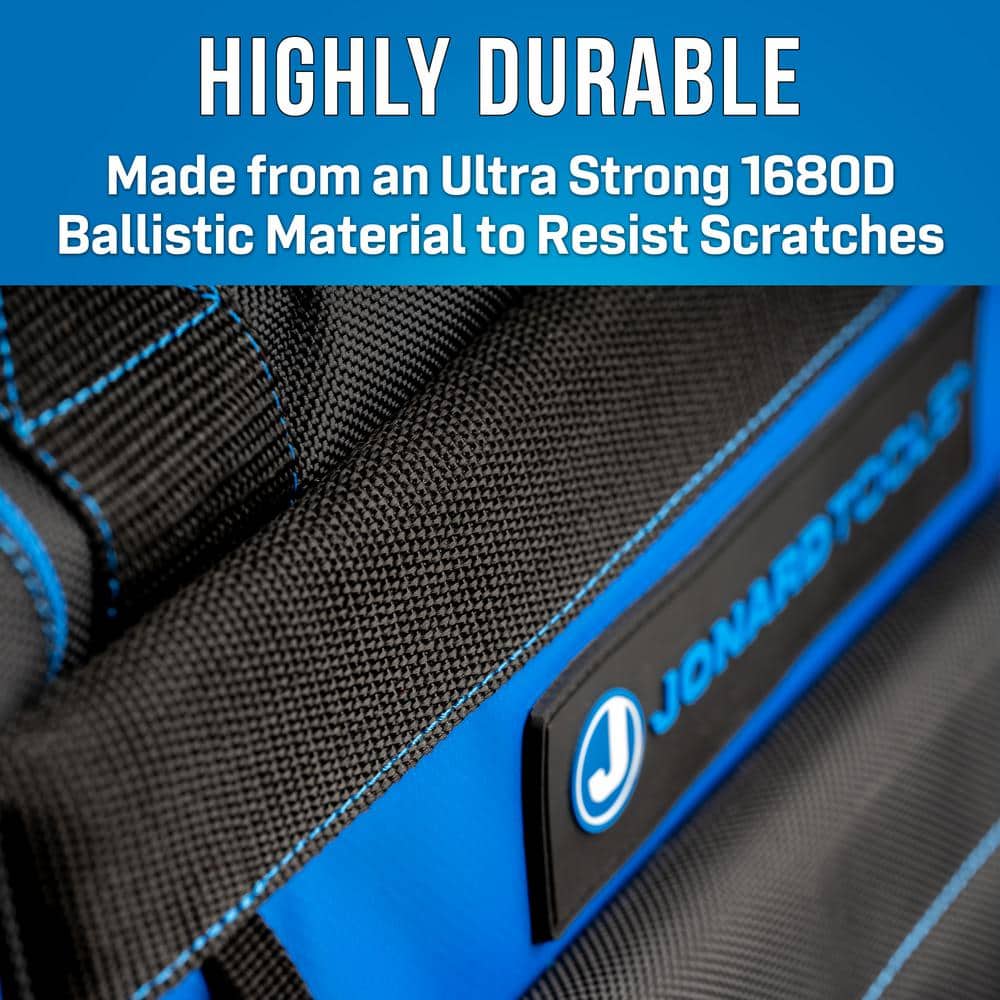 16 in. 18-Pockets Professional Rolling Tool Bag - Hercitys