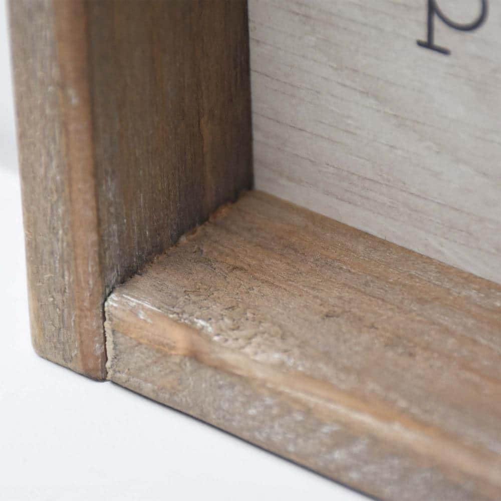 5.87 5 in. Better Not Pout Rustic Wood Christmas Tabletop Sign - Hercitys