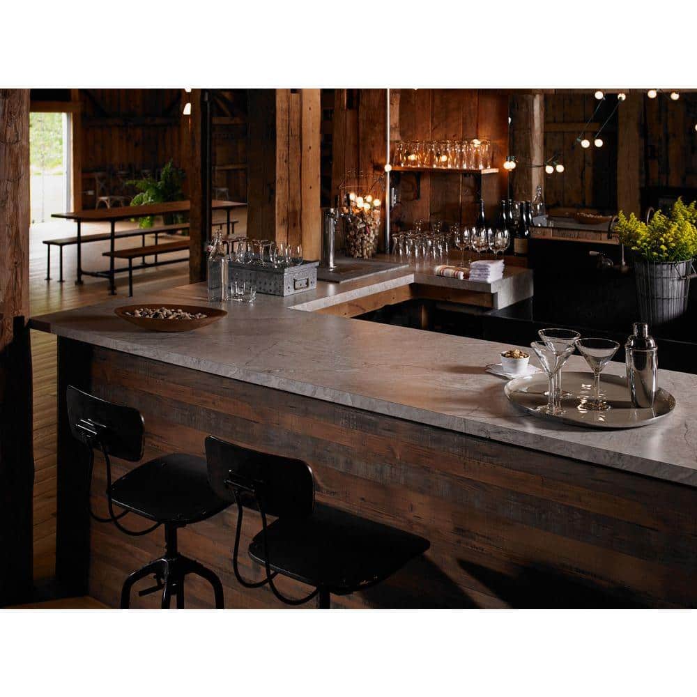 5 ft. x 12 ft. Laminate Sheet in Silver Quartzite with Premiumfx Scovato Finish - Hercitys