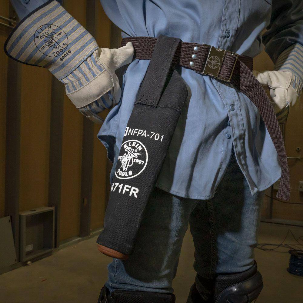 2-1/2 in. Flame-Retardant Canvas Electrode Tool Bag in Black - Hercitys