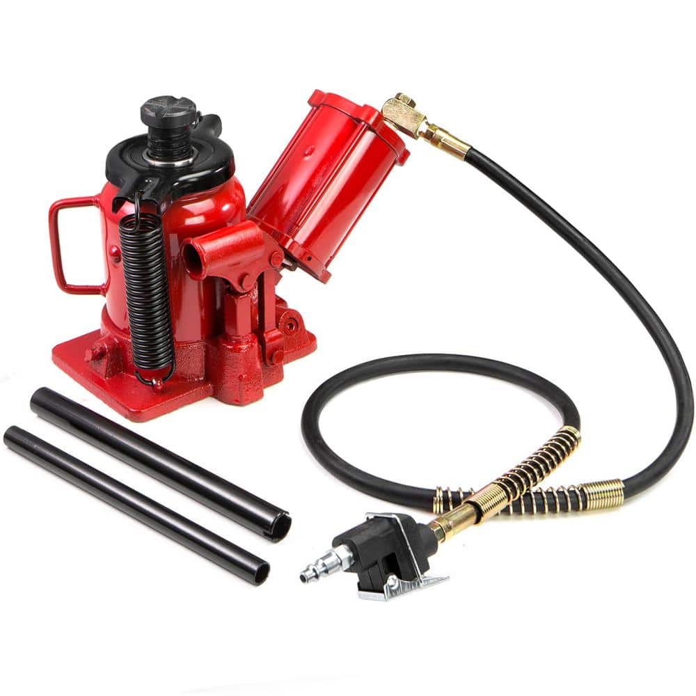 20-Ton Low Profile Air Hydraulic Bottle Jack - Hercitys