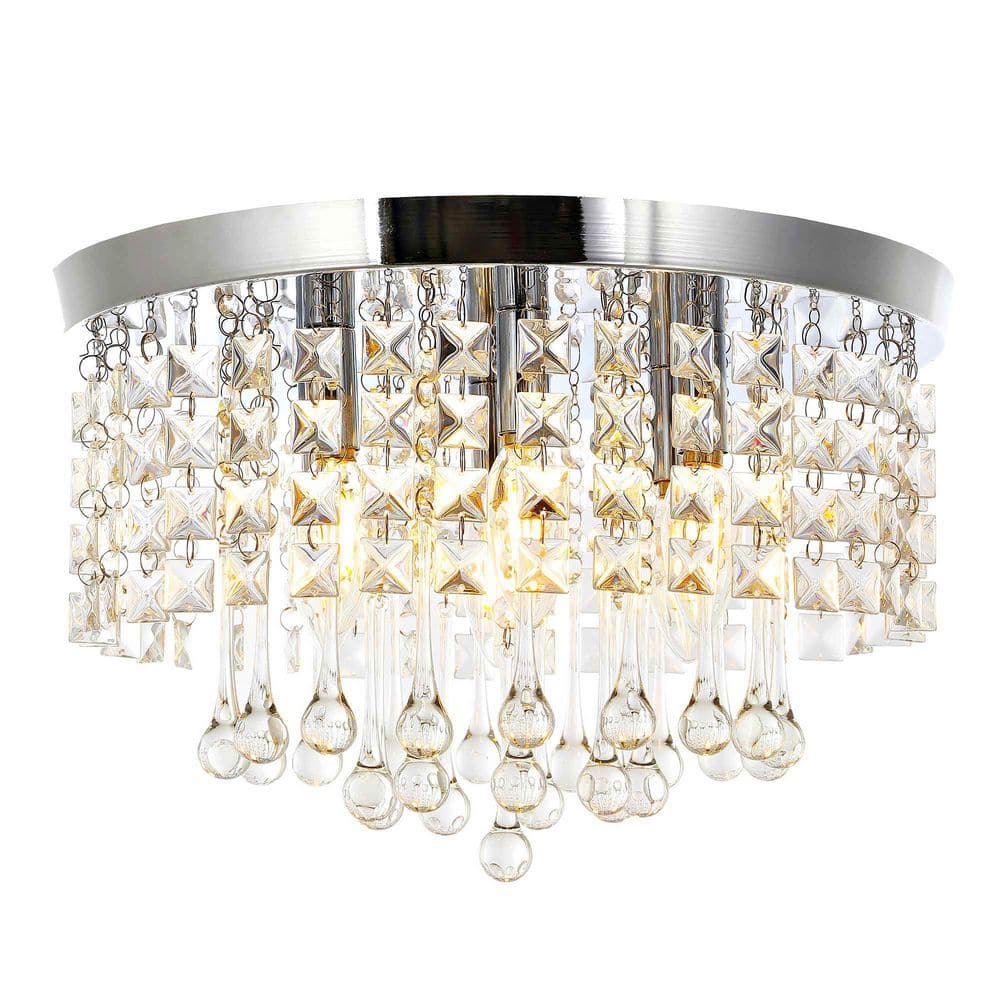 15 in. 6-Light Bronze Flush Mount - Hercitys